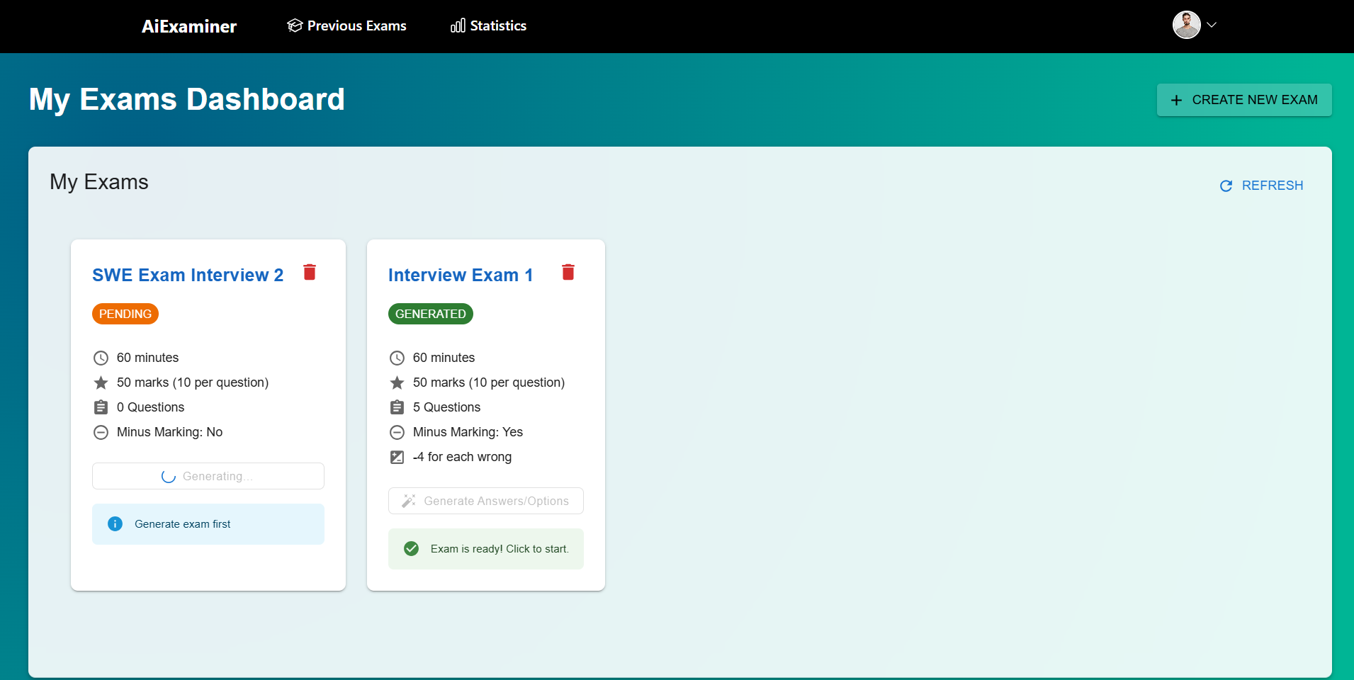 AiExaminer — AI examination platform